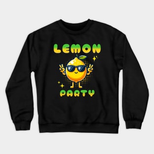 Cute Lemon Party Crewneck Sweatshirt